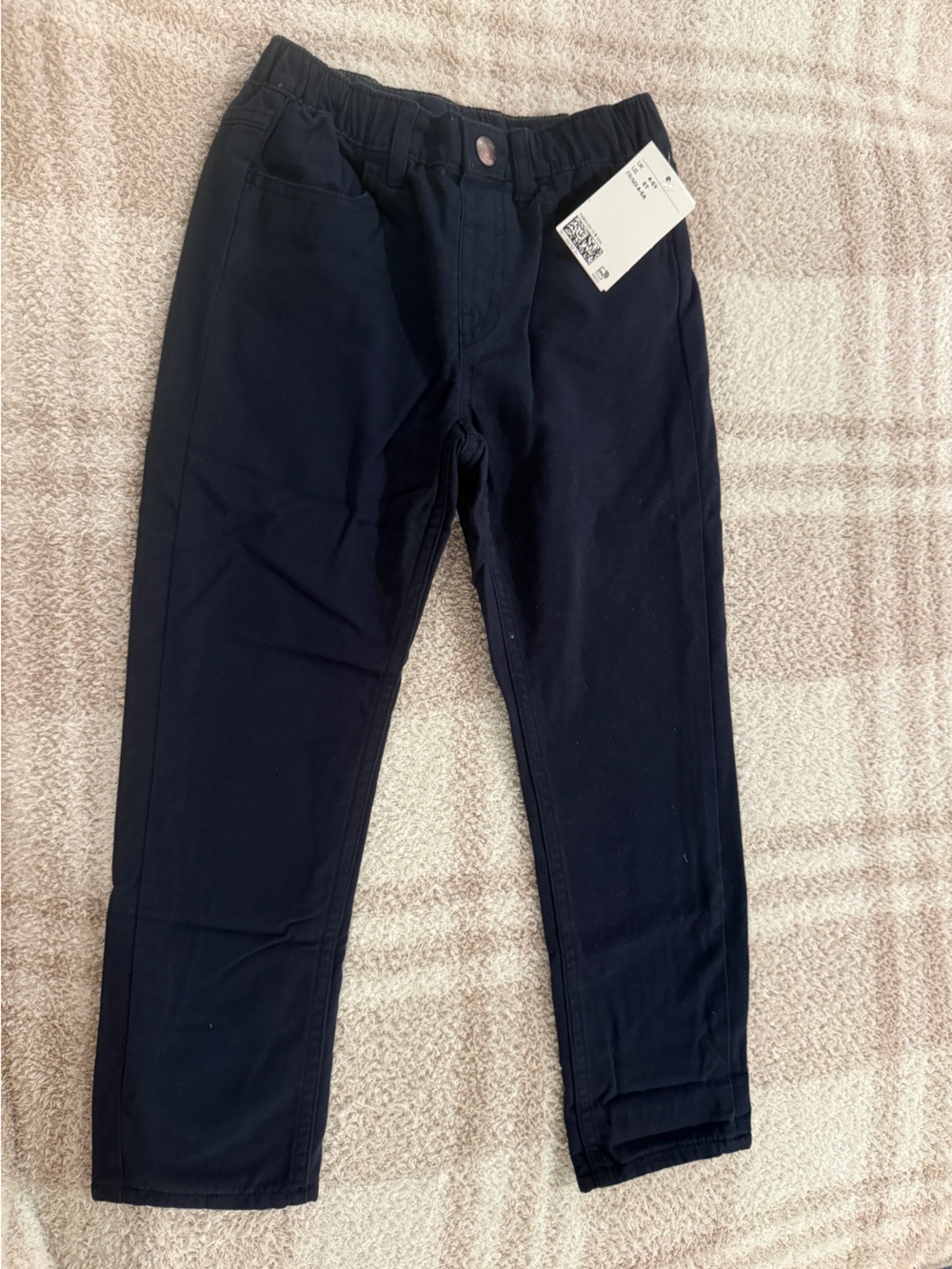 H&M Dark Navy Kids Casual Jersey Lined Pants